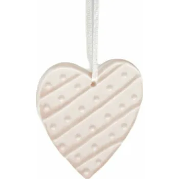 Casa de Engel Home Porcelánové závěsné srdce, 8/512 Fialová UNI (2882155)