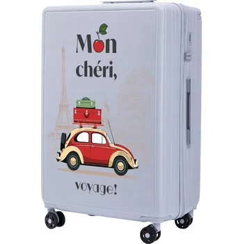 Velký cestovní kufr na 4 kolečkách z odolného ABS plastu XXL WINGS