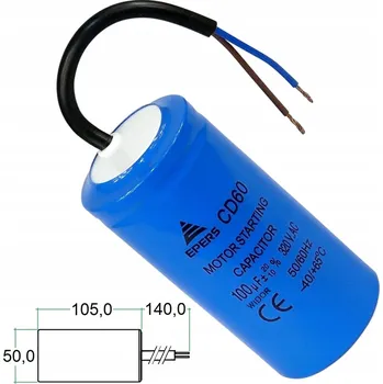 Kondenzátor Rozběhový kondenzátor 100uF 320V (100 µF, 320 V)