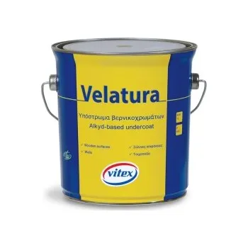 barva a nátěr na dřevo VITEX VELATURA - základní nátěr na dřevo matný BÍLÝ 375ml