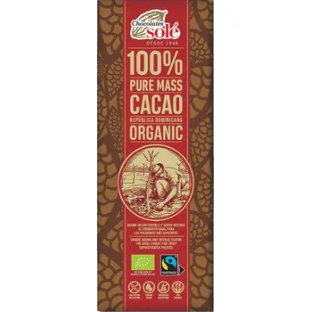 Čokoláda Čokoláda hořká 100 % 25 g BIO SOLÉ