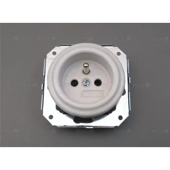 Elektrická zásuvka Colonial porcelánová zásuvka