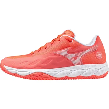 Dámská obuv Dámská tenisová obuv Mizuno Wave Enforce Court Clay W Calypso Coral/White/Barelypink EUR 38,5