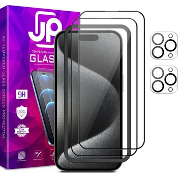 Tvrzené sklo JP pro Apple iPhone 15 Pro, 4 ks