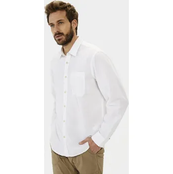 Pánská košile KOŠILE CAMEL ACTIVE LONGSLEEVE SHIRT WHITE