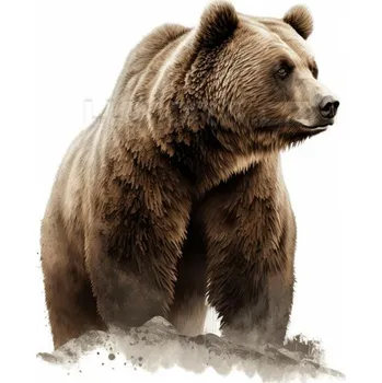 Nažehlovačka Medvěd hnědý - 10 x 12 cm