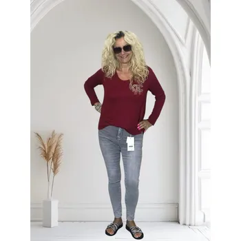 Dámské džíny MSARA dámské džíny skinny elastické světle šedé Barva: Světle šedá, Velikost: 38, Size system: INT