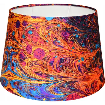 Stínidlo Stínidlo na lampu, kuželové, E27 LAWA, vícebarevné, 34x44, výška 29 cm, PANCA