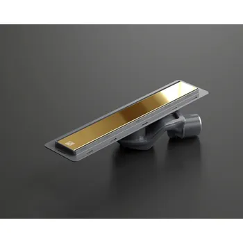 Odvodňovací žlab LINEÁRNÍ ODTOK ZLATÝ LESK 40 CM