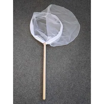 Smýkačka na hmyz pro děti - dřevěná násada 95 cm, průměr síťky 45 cm - vhodná na výuku Smýkačka na hmyz pro děti - lehká pomůcka na výuku a objevování přírody