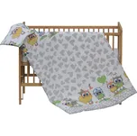 Povlečení do postýlky 2dílné Scarlett Kulíšek - šedá 100 x 135 cm