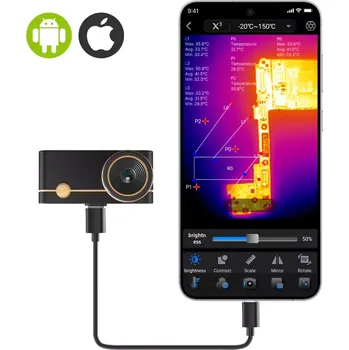 Termokamera Thermal Master P3 termokamera a termovize Android, USB-C Lightning adaptér