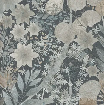 Tapeta Tapeta na zeď KVĚTY BYLINKY BOHO vinylová vliesová tapeta