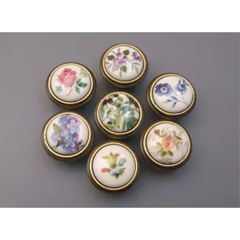 Nábytkové kování 24P77.0352x.09 porcelánová knopka dekorovaná