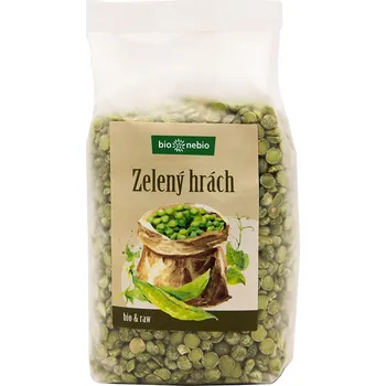 Luštěnina Hrách zelený půlený 500 g BIO BIO NEBIO