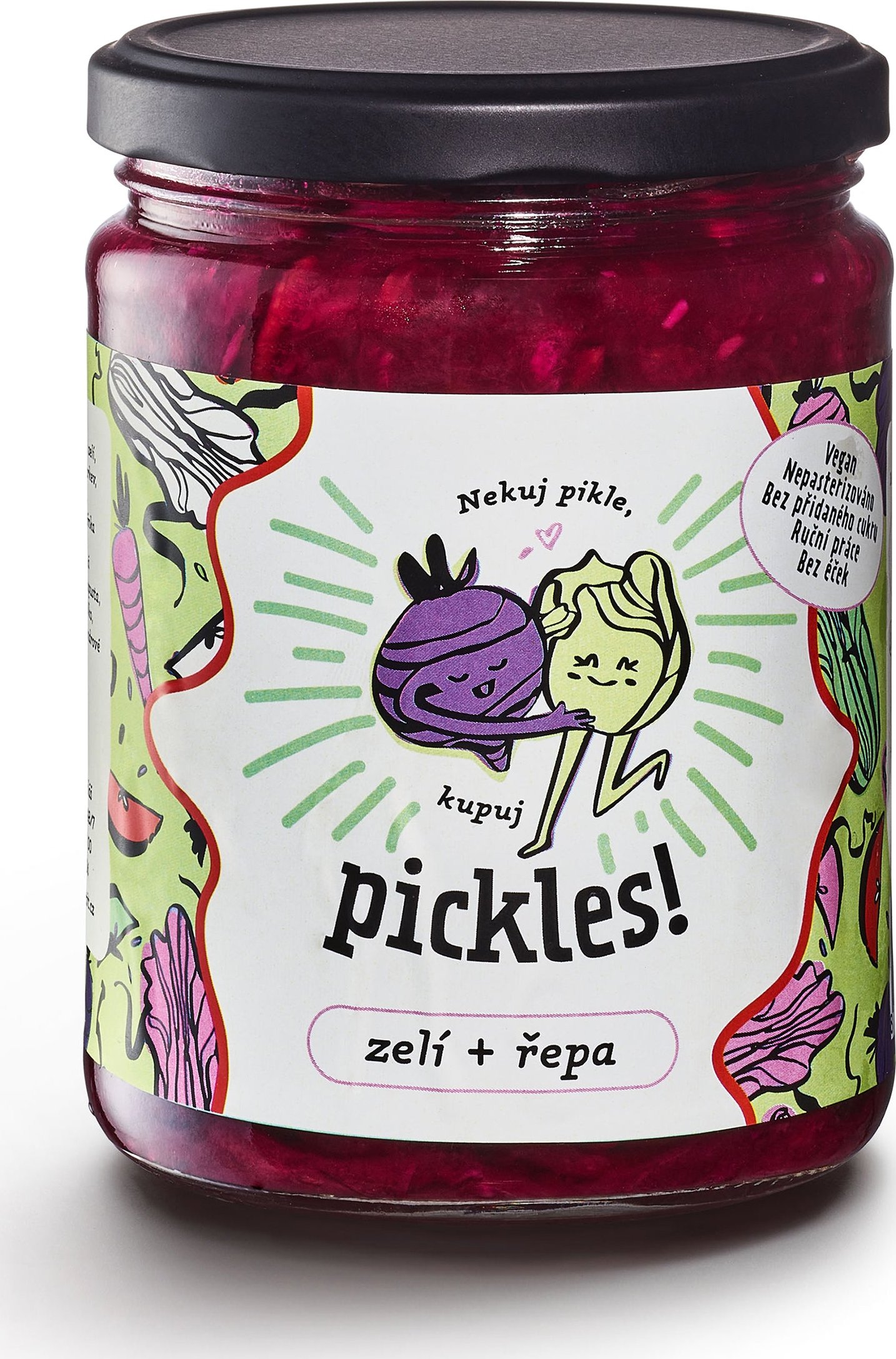 Pickles s červeným zelím a řepou 490 g FERMENT IT