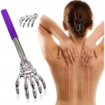 Bezpečnostní kamera Teleskopické drbátko na záda přívěsek na klíče drbátko