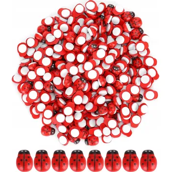 Obraz 300 kusů dřevěných berušek - imitace, drobné