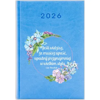 Kalendář Knižkový kalendář 2026 A5 FunnyCase modrý