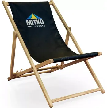 Zahradní lehátko Dřevěné reklamní lehátko s jednostranným celopotiskem