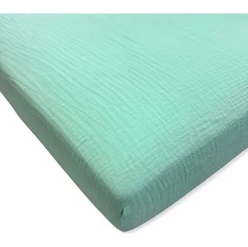 Prostěradlo PROSTĚRADLO Z GUMKĄ do DOSTAWKI 90x50 cm 100% MUŠELÍN od VÝROBCE MÁTA