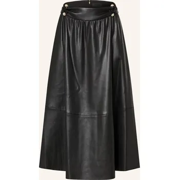 Dámská sukně Liu Jo Dámská Sukně V Koženém Vzhledu S Volánky, černá, 34