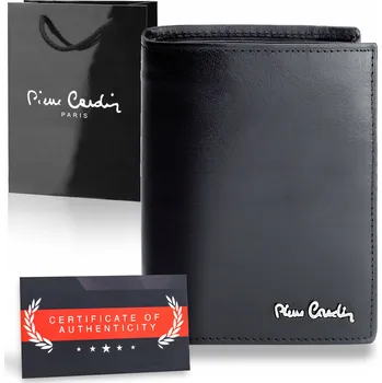 Peněženka Pánská peněženka Pierre Cardin pravá kůže RFID černá certifikát Q1