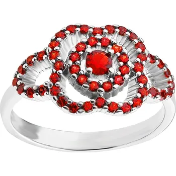 Prsten Český granát prsten stříbrný 121130 Velikost: 58