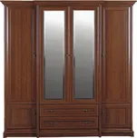 Black Red White KENT šatní skříň kaštan ESZF 4d2s