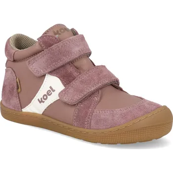 Barefoot dětské kotníkové boty Koel - Dari Tex Cotton Old pink růžové Velikost: 33