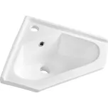 Aqualine Keramické umyvadlo rohové 41x41cm, nábytkové