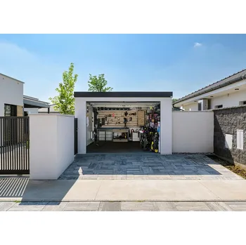 Přístřešek na auto GARDEON® Garáž pro jedno auto GARDEON® 4 m x 6 m