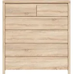 Black Red White KASPIAN komoda KOM6S dub sonoma