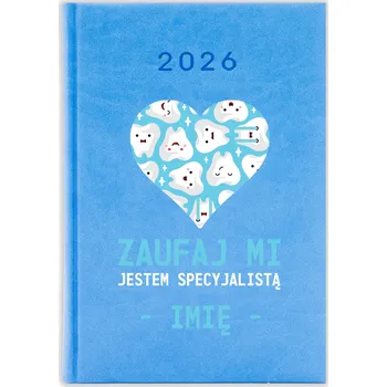 Kalendář Knižkový kalendář 2026 A5 FunnyCase modrý