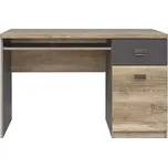 Black Red White MALCOLM psací stůl BIU1D1S dub canyon monument s potiskem 3D/šedý wolfram