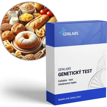 Diagnostický test GENLABS 1x Celiakie Intolerance lepku (HLA DQ2.2/DQ2.5/DQ8) Varianta: pro 1 osobu