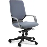 Kancelářská židle Apollo M Barevné provedení: černá + látka BL417 tmavě šedá W-909B-BL417