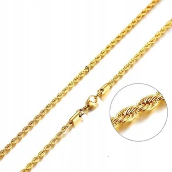 Řetízek Pánský Řetízek - Zlatý/50cm/5mm KP-4831