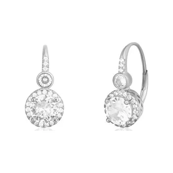 Náušnice Stříbrné naušnice s čirými zirkony SVLE1743XH2BI00
