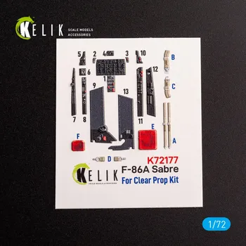 Plastikový model 1/72 F-86A Sabre - interior 3D (CL.PROP)