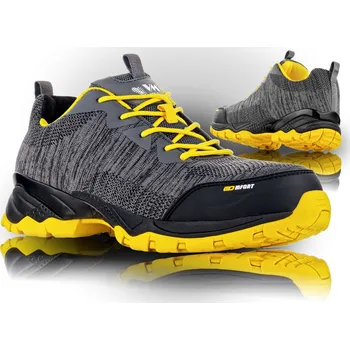 Pracovní obuv VM Footwear GEORGIA 4735-S1P SRA bezpečnostní polobotka šedá/žlutá - 45