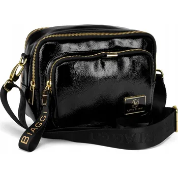 Kabelka Laura Biaggi kabelka přes rameno eko kůže černá