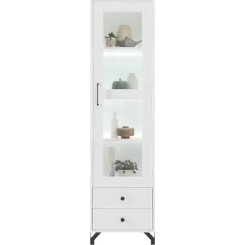 Obývací stěna Meblar Vitrína Bergen BE3 L/P LED osvětlení: Bez LED osvětlení