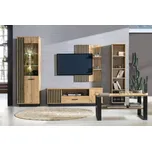 Dolmar Obývací stěna Lamelo sestava 2 LED osvětlení: Bez LED osvětlení