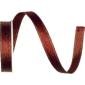 Stuha Stuha saténová STARDUST BURGUNDY bordó 10mm x 2m (9,-Kč/m) (Stuha saténová, bordó, oboustranná, lesklá)