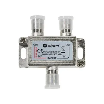 Anténní redukce Slučovač Diplexer DPM TV+SAT, F průchozí 2400MHz