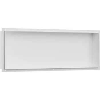 Koupelnový nábytek CERANO - Zápustná polička/nika do obkladu - bílá matná - 60x20x10 cm