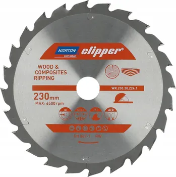 Řezný kotouč Kotoučová pila Norton Clipper 230 mm