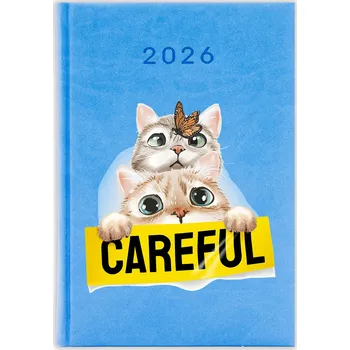 Kalendář Knižkový kalendář 2026 A5 FunnyCase modrý