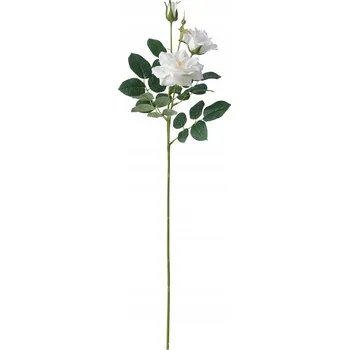 umělá květina Ikea Smycka Umělý květ větvička Růže bílá 65cm